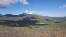 The proposed site of Western Copper and Gold's open-pit operation on the Yukon Plateau. Photo by Matthew Keevil.