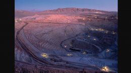 The Escondida copper mine in Chile's Atacama desert. Owned 57.5% by operator BHP Billiton, the mine is the largest copper mine in the world at 1.25 million tonnes copper production annually. Credit: BHP Billiton.