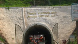 Entering Jaguar Mining's Turmalina underground gold mine in Brazil in 2008. Photo by The Northern Miner.