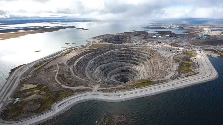 Rio Tinto and Dominion Diamond’s Diavik diamond mine in the Northwest Territories. Credit: Rio Tinto.