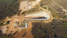 An aerial view of the box cut that will provide access to the planned Kansoko Mine on the Kamoa Deposit — one of two planned copper mines at the Kamoa-Kakula Project in the Democratic Republic of the Congo. Credit: Ivanhoe Mines.