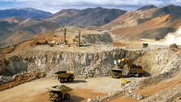 Mining activity at Barrick Gold's Veladero gold mine in Argentina. Credit: Barrick Gold