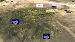 A map of the Lewis gold project, which is adjacent to Newmont Mining’s Phoenix gold mine in Nevada. Credit: YouTube screenshot.