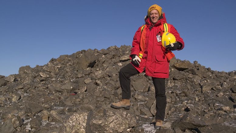 Robert Friedland at the Voisey’s Bay nickel project in Newfoundland & Labrador.