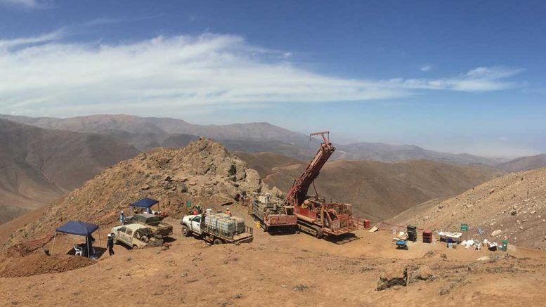 A drill site on Camino Minerals’ Los Chapitos copper project in Peru. Credit: Camino Minerals.