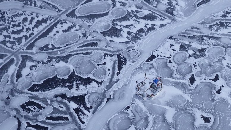 Drilling at Agnico Eagle Mines' Amaruq gold project in Nunavut. Credit: Mike Malocsay at Agnico Eagle Mines.