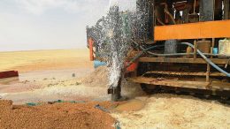 A water discovery 80 km southwest of Orca Gold’s Galat Sufar South gold deposit, part of the Block 14 project in Sudan. Credit: Orca Gold.