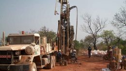 A drill crew at African Gold Group's Kobada project in Mali. Credit: African Gold Group.