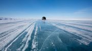 The ice road to the Ekati and Diavik mines in the Northwest Territories. Credit: Dominion Diamond