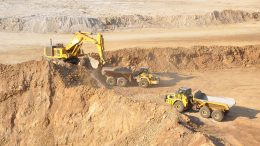 Mining in 2011 at the Mupane gold mine in Botswana, now owned by Galane Gold. Credit: Galane Gold.