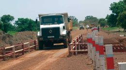 Trucks at Orezone Gold’s Bomboré gold project in Burkina Faso. Credit: Orezone Gold.