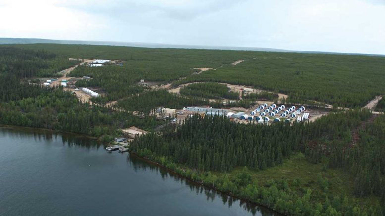 The exploration camp at NexGen Energy’s Rook I uranium project along the southwestern edge of Saskatchewan’s Athabasca basin. Credit: NexGen Energy.