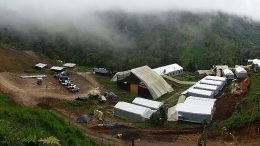 SolGold’s Cascabel camp, 180 km north of Quito in Ecuador. The company expects to ramp up from five to eight drill rigs before delivering its first inferred resource estimate at the property’s Alpala porphyry cluster later this year. Credit: SolGold.