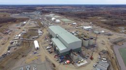 New Gold’s Rainy River gold mine under construction in northwestern Ontario in May 2017. Credit: New Gold.