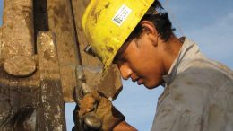 A worker at Fortuna Silver Mines’ San Jose silver-gold mine. Credit: Fortuna Silver Mines.