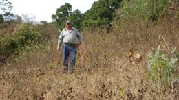 Walking the land at Argentum Silver's Coyote silver-gold property in Mexico's Jalisco state 2011. Photo by The Northern Miner.