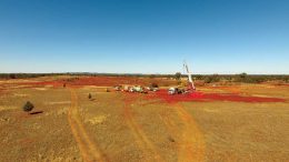 A drill site at Clean TeQ Holdings’ Sunrise cobalt-nickel-scandium project in Australia, 350 km west of Sydney. Credit: Clean TeQ Holdings.
