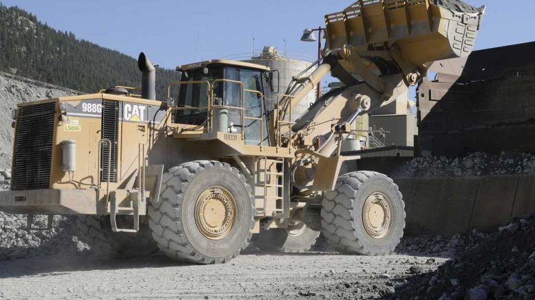 A loader at Sibanye-Stillwater’s Stillwater PGM mine in Montana. Credit: Sibanye-Stillwater.