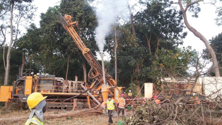 Drillers at Orca Gold’s Morondo gold project in Côte d’Ivoire. Credit: Orca Gold.