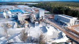 The processing plant, as seen in 2011, at Talison Lithium’s Greenbushes lithium mine in Western Australia, which produces about half of the world’s lithium supply. Talison is a joint venture between Albemarle and Tianqi Lithium. Credit: Talison Lithium.