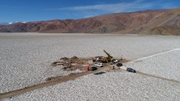 Drilling at Neo Lithium Corp.'s Tres Quebradas (3Q) lithium project in Argentina's Catamarca province. Photo credit: Neo Lithium Corp.