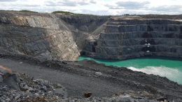 The past-producing Z87 open pit at the Troilus gold-copper project, 175 km north of Chibougamau, Quebec. Credit: Troilus Gold.