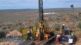 Drillers at Levon Resources’ Cordero silver-polymetallic project in south-central Chihuahua state, Mexico. Credit: Levon Resources.