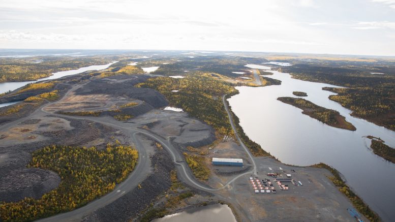 The Colomac gold project at Nighthawk's Indin Lake. Credit: Nighthawk.