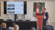 Canarc Resource Corp chief executive officer Catalin Kilofliski presents at the Canadian Mining Symposium in London on April 25, 2018.