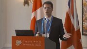 Teranga Gold chief operating officer Paul Chawrun presents at the Canadian Mining Symposium in London on April 25, 2018.