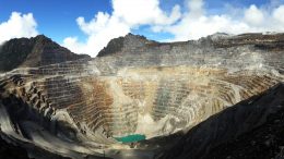 The Grasberg copper-gold mine in Indonesia. Credit: Freeport-McMoRan.