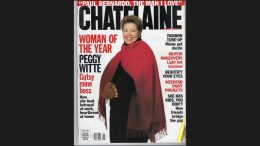 Margaret Kent ("Peggy Witte") on the cover of Canada's Chatelaine magazine as their "Woman of the Year" for 1995.