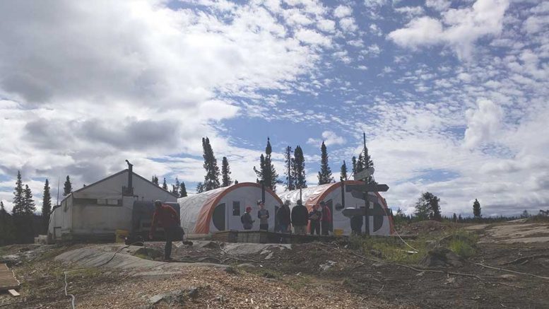 The camp at Commerce Resources’ Ashram REE project in Quebec during a 2015 site visit. Credit: Commerce Resources.