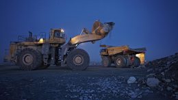 Loading ore at North American Palladium's Lac des Iles palladium mine in northwestern Ontario. Credit: North American Palladium.