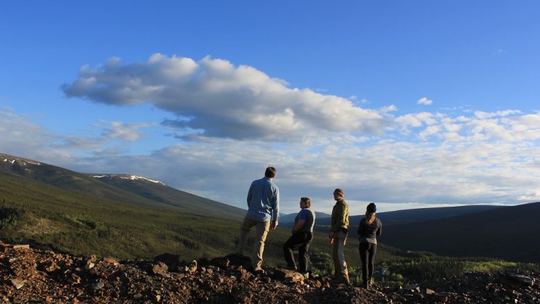 The Metallic Minerals field team at its Keno Hills project in Yukon. Credit: Metallic Minerals.