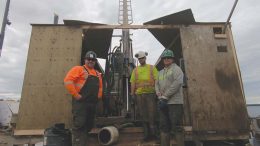 Drillers at Fission Uranium’s Patterson Lake South uranium project in Saskatchewan. Photo by The Northern Miner.