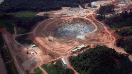 Rory’s Knoll pit in 2016, shortly after Guyana Goldfield began production at its Aurora gold mine in Guyana. Credit: Guyana Goldfields.