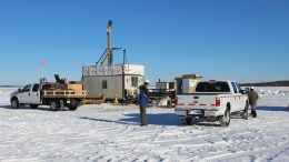 Drillers on Purepoint Uranium’s property in northern Saskatchewan. Credit: Purepoint Uranium.