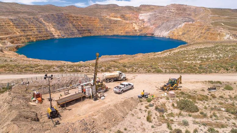 A drill site at Premier Gold Mines’ past-producing Cove gold property in Nevada’s Battle Mountain trend. Credit: Premier Gold Mines.
