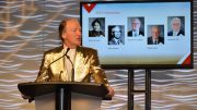 Pierre Lassonde, Franco-Nevada chairman, serving as master of ceremonies at the Canadian Mining Hall of Fame’s induction ceremony held in Toronto in January 2019. Photo Credit: Keith Houghton Photography.