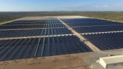 A solar power plant at B2Gold’s Otjikoto gold mine in Namibia. Photovoltaic technology is a growing source of silver demand, according to The Silver Institute. Credit: B2Gold.