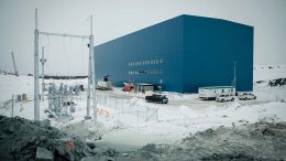 The concentrator building and the electricity hookup at Nemaska Lithium’s Whabouchi lithium project in Quebec. Credit: Nemaska Lithium.