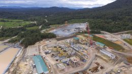 The process plant under construction, as seen on Jan. 31, 2019, at Lundin Gold’s Fruta del Norte gold project in Ecuador. Credit: Lundin Gold.