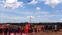 Rescue workers attend a mass for victims of Vale's collapsed tailings dam near Brumadinho, Brazil. Credit: Reuters.