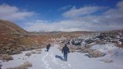 Descending into the past producing Gold bar pit at Fremont's Gold Bar project near Elko, Nevada. Photo by Richard Quarisa.