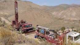 A drill site at First Vanadium’s Carlin vanadium property, south of Elko, Nevada. Credit: First Vanadium.