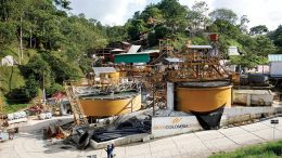 The processing plant at Gran Colombia Gold’s Segovia gold mine in Antioquia, Colombia. Credit: Gran Colombia Gold.