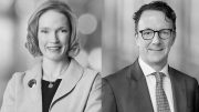 Rebecca Campbell and John Tivey, partners at law firm White & Case. Credit: White & Case.