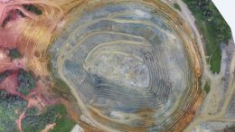 An aerial view of the pit at Guyana Goldfields’ Aurora gold mine in Guyana. Credit: Guyana Goldfields.