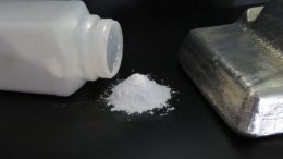 Scandium oxide powder and a scandium aluminum alloy produced by Rio Tinto's titanium dioxide facility in Quebec.